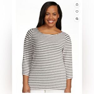 Time & Tru Boatneck 3/4 Sleeve NWT